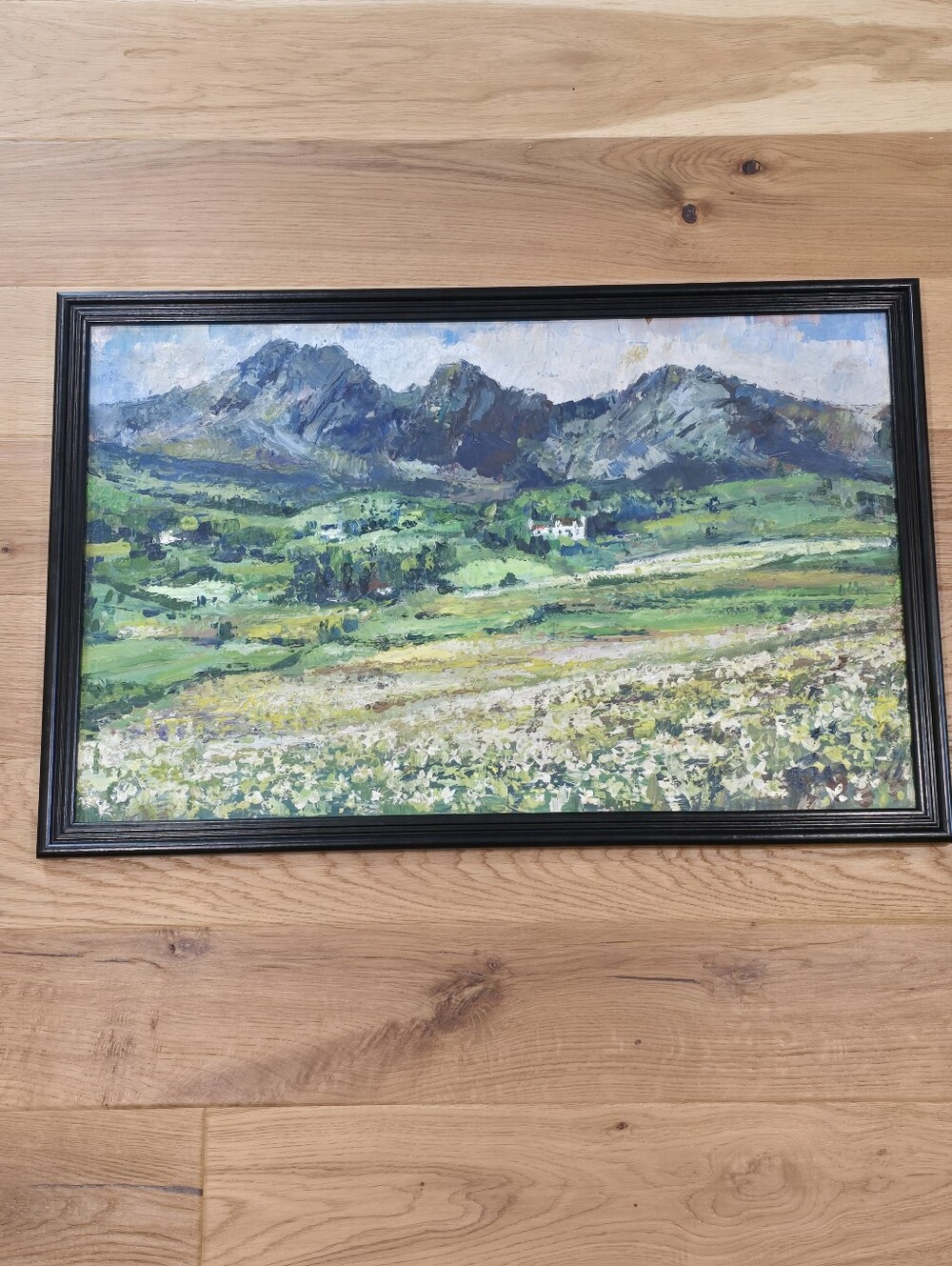 Vintage Original Oil Painting on Board Scotland Landscape Blaven Isle of Skye